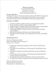 • add power verbs to the descriptive phrases. Entry Level Business Analyst Resume Templates At Allbusinesstemplates Com