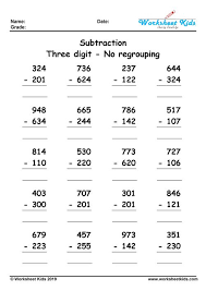 Mit hilfe dieser app kannst du den spielfortschritt. 3 Digit Subtraction Regrouping Worksheet Pdf Three Digit Subtraction Worksheets 3 Digit Subtraction With Borrowing Keenan Carr