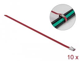 Millimeter (mm) centimeter (cm) meter (m) kilometer (km) inch (in) foot (ft). Delock Products 18779 Delock Stainless Steel Cable Ties L 400 X W 4 6 Mm Red 10 Pieces