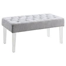 Ella Acrylic Leg Bench Target Acrylic Bench Bench Furniture Living Room Bench