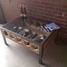 These wine bottle decorations are great to bring elegant charm to your shelving or coffee table. Wine Rack Coffee Table Wine Rack Cool Furniture Steel Furniture