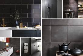 It can also be easily cleaned and maintained in any space. Black Tile Ideas Black And White Tile Bathroom Black Tiles In Kitchen