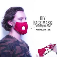 Face Mask Breathing Valve Pattern Download Properfit Clothing Video Video In 2020 Diy Face Mask Face Mask Mask