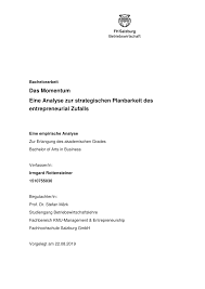 Biologie uniwien bachelorarbeit / fragezeichen psychologiestudium waldviertler wien : Pdf Bachelorarbeit Das Momentum Eine Analyse Zur Strategischen Planbarkeit Des Entrepreneurial Zufalls Eine Empirische Analyse Zur Erlangung Des Akademischen Grades Bachelor Of Arts In Business Verfasser In