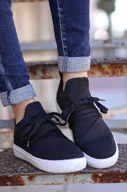 Steve Madden Lancer Sneakers Black Mesh Sneakers Front View Closet Candy Boutique Sneakers Casual Shoes Women Womens Fashion Shoes