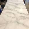 A square stone, marble, or granite dining table is the perfect choice for either an intimate dinner for two or a wine tasting for twenty. 1