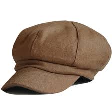 Women S Wool Fedora Newsboy Hat Winter Cloth Cap Outdoor Heat Brown C6120wbv11z News Boy Hat Wool Fedora Newsboy