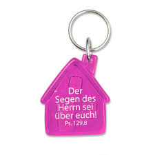 Geeignet für drei schlüssel, mit abnehmbaren ringen. Schlusselanhanger Haus