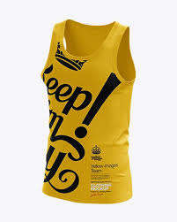 Download Mens Tank Top Hq Mockup Half Turned View In Apparel Mockups On Yellow Images Object Mockups Clothing Mockup Shirt Mockup Design Mockup Free