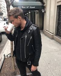 Street Fashion Leather Jacket Men Style Mens Fashion Rugged Leather Jacket Style