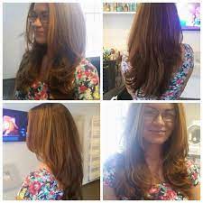 V Shaped Layered Hair With Face Framing Layers And New Blonde Highlights Summer Look V Shaped Layered Hair Layered Hair V Hair