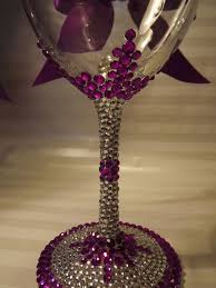 Rhinestone Bling Wine Glasses White Wine Jane Fancy Wine Glasses Decorated Wine Glasses Rhinestone Wine Glasses