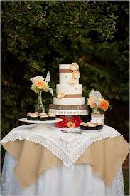 Burlap And Lace Wedding Ideas Wedding Cake Table Burlap Wedding Cake Lace Weddings