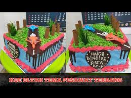Dalam merayakan ulang tahun, kue ulang tahun yang disiapkan tentu saja menyesuaikan dengan kesukaan dan selera yang berulang tahun. Kue Ulang Tahun Tema Pesawat Terbang Youtube