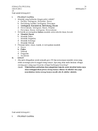 Berikut ini contoh latihan soal matematika smp kelas 7 semester 1 dan 2 beserta kunci jawaban pembahasannya kurikulum 2013 uts uas ukk. Soal Essay Bimbingan Konseling Smp Jawabanku Id