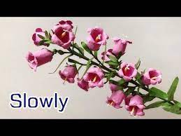 Abc Tv How To Make Canterbury Bell Paper Flower Slowly Craft Tutorial Youtube Paper Flowers Paper Flower Crafts Flower Crafts