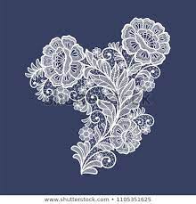 Discover This And Millions Of Other Royalty Free Stock Photos Illustrations And Vectors In The Shutterstock Col Lace Flowers Flower Decorations Lace Patterns