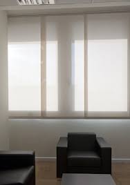 Panel Track Blinds Also Known As Sliding Window Panels Or Panel Tracks Offer A Simple Versatile And Styli Blinds Panel Track Blinds Blinds For Large Windows