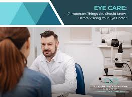 Your eye doctor can figure out what's going on and find the right treatment for you. Eye Care 7 Important Things You Should Know Before Visiting Your Eye Doctor
