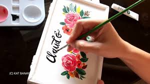5 out of 5 stars. Painting Flowers On A White Wooden Box Using Acrylic Paint Youtube