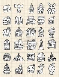 Black And White Simple Hand Drawn House Clipart Hand Draw Cute House How To Draw Hands House Doodle Sketch Book