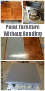 I typically use my homeright paint sprayer when painting almost any project, primer included. Diy Table To Ottoman And How To Paint Furniture Without Sanding Easy Peasy Pleasy Refurbished Furniture Diy Spray Paint Furniture Without Sanding Painted Kitchen Tables