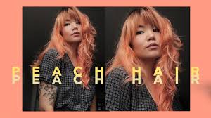 Here's the secret to adding extra vibrancy to your peach formulas! Dyeing My Hair Peach Orange At Home Diy Youtube