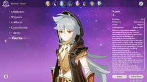 Although genshin impact's razor was raised by a pack of wolves, he is known to have a gentle nature and will try his best to protect those in need. Razor And Dadaupa Gorge Puzzle Tales Of The Aggronaut