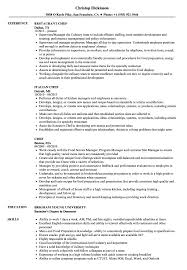 chef resume samples velvet jobs