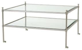 Make your coffee table on wheels a little deeper so you can store all those movie night essentials and wheel it out of the way come show time. Glass Coffee Table On Wheels Eichholtz Aubrey Traditional Coffee Tables By Oroa European Luxury Furniture Houzz