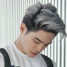 Asian men with long grey hair 45 Powerful Comb Over Fade Hairstyles Comb On Over Men Hair Color Dyed Hair Men Grey Hair Dye