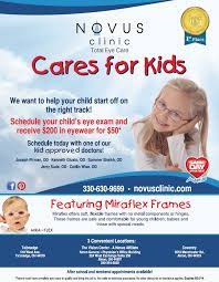 Novus Care For Kids Helping Kids Eye Care Affordable Glasses