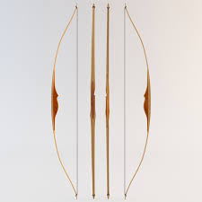 Longbow Weapon 3d Model In 2020 Longbow Dnd Art Gold Geometric