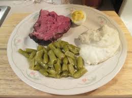 Posted in by meal, dinner. Prime Rib W Mashed Potatoes Green Beans And Baked Cheddar Bay Biscuits My Meals Are On Wheels