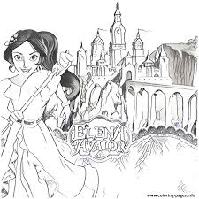 Naomi turner elena of avalor coloring page. Chateau Kingdom Elena Of Avalor Coloring Pages Printable