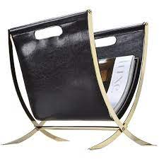 Perfect for storing magazines, newspapers and books dimensions: Target Home Black Faux Leather Magazine Rack 14 Found On Polyvore Leather Magazine Rack Magazine Holders House And Home Magazine
