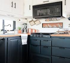 After the cabinets have been cleaned and dried inside and out, the odor should be gone. How To Paint Your Rv Kitchen Cabinets Mountainmodernlife Com