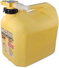 Then, 1 gallon of diesel fuel weighs 7.1 pounds (lbs) or 113.596 ounces. Amazon Com No Spill 1457 Diesel Fuel Can Yellow Garden Outdoor