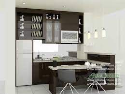 Kitchen set dapat dibuat dengan desain atau model sesuai selera, baik berbentuk letter l, u, island maupun memanjang. Kitchen Set Mini Bar Minimalis Coffe Allia Furniture