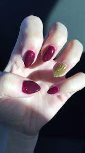Maroon Nails 200 Picture Ideas Maroon Nails Maroon Acrylic Nails Pointy Nails