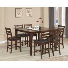 Included in the set are six matching queen anne chairs with napoleon backs and an oval dining table. Dalton 7 Piece Butterfly Leaf Counter Height Dining Set