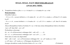 Maybe you would like to learn more about one of these? Http Www Allmipa Com 2015 06 Contoh Soal Dan Pembahasan Analisis Html