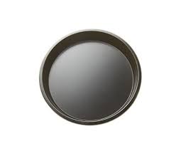 Jrui 9 Inch Diameter 0 6 Mm Carbon Steel Non Stick Pizza Pan Thick Crust Traditional Pizza Pan Baking Tray Casserole Dishes Tray Bakes Thick Crust