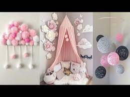 Diy Room Decor 36 Diy Room Decorating Ideas Diy Ideas For Girls Youtube In 2021 Diy Room Decor Fabric Flowers Diy Diy Clouds