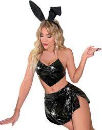 Latex bunny outfit
