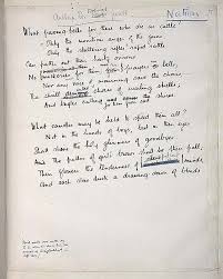 Anthem For Doomed Youth By Wilfred Owen English Jpg 700 877 Owen S Manuscript With Sassoon S Editing Marks And Annotat Writing Words Wilfred Owen Words