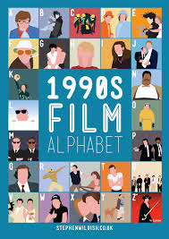 Among these were the spu. 1990 S Film Alphabet Poster That Quizzes Your 1990s Movie Knowledge
