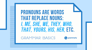 what is a pronoun types of pronouns and rules grammarly