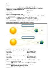 It includes scientific reading comprehension activities, fact files, posters, an informational powerpoint, interactive picture hotspots, scientific craft instructions, and much more! Solar Eclipse Worksheets Teaching Resources Teachers Pay Teachers