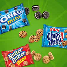 Ultra smooth peanut butter fudge filled with nutter butter cookies. Nabisco Cookie Variety Pack Oreo Mini Nutter Butter Bites Mini Chips Ahoy 12 Snack Packs Walmart Com Walmart Com